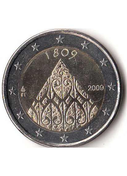2009 - 2 Euro FINLANDIA 200 Anni Fine della guerra Finlandese Fdc
